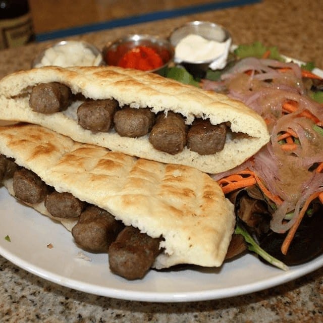 Cevapi Bosnian Wrap.