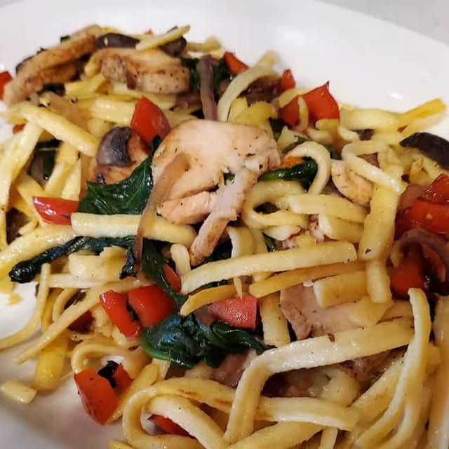 Spaetzle & Veggies.