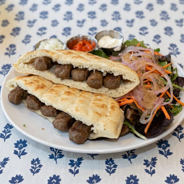 Cevapi Bosnian Wrap.